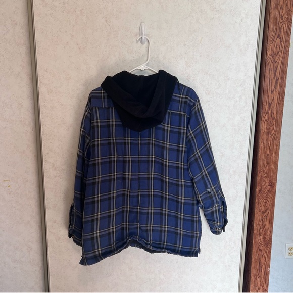 Faded Glory Blue Flannel Jacket - Picture 4 of 4